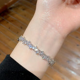 Luxury Sparkling Zircon Cuff Bracelet